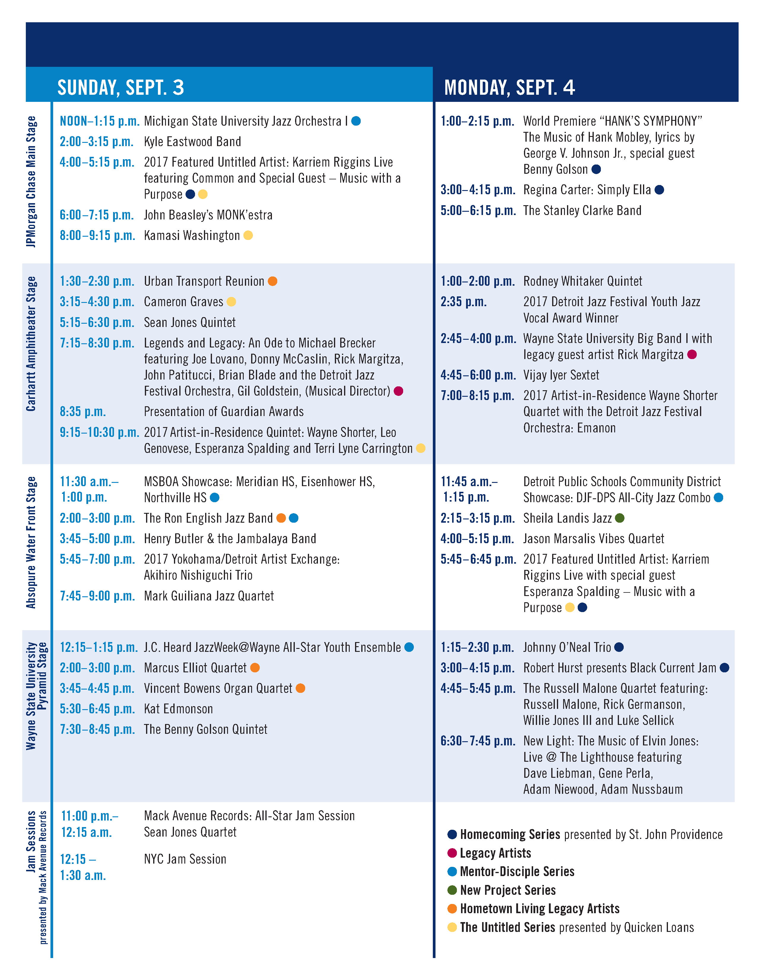 - Detroit Jazz Festival - 2017 - Schedule Page 02-